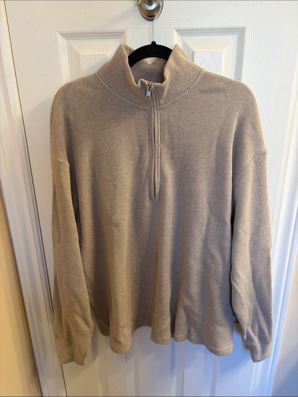 Aritzia Wilfred Free 1/4 Zip Waffle Sweater